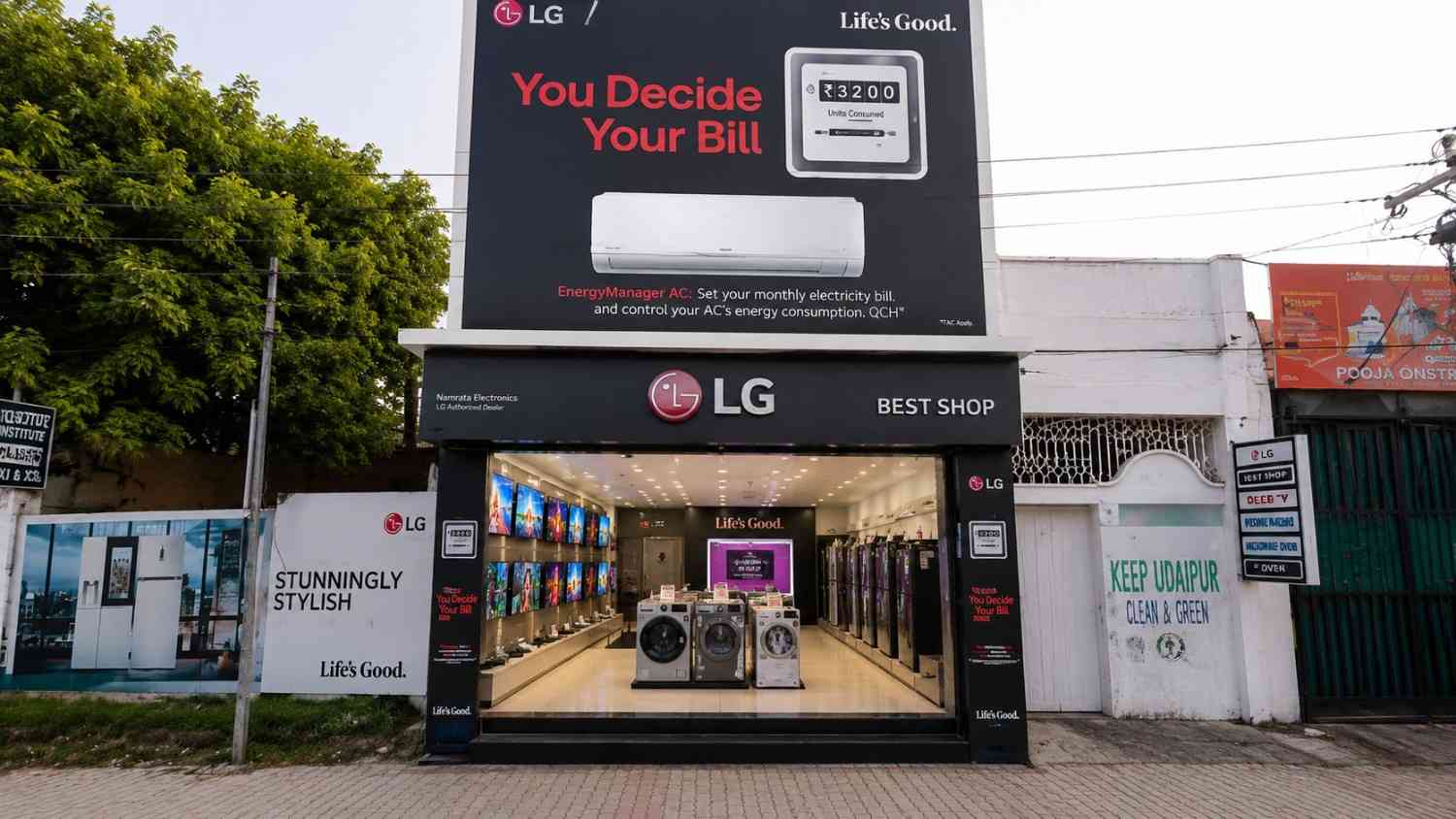 LG BEST SHOP - MALHOTRA AIRCODITIONING CORPORATION-Kanpur storefront