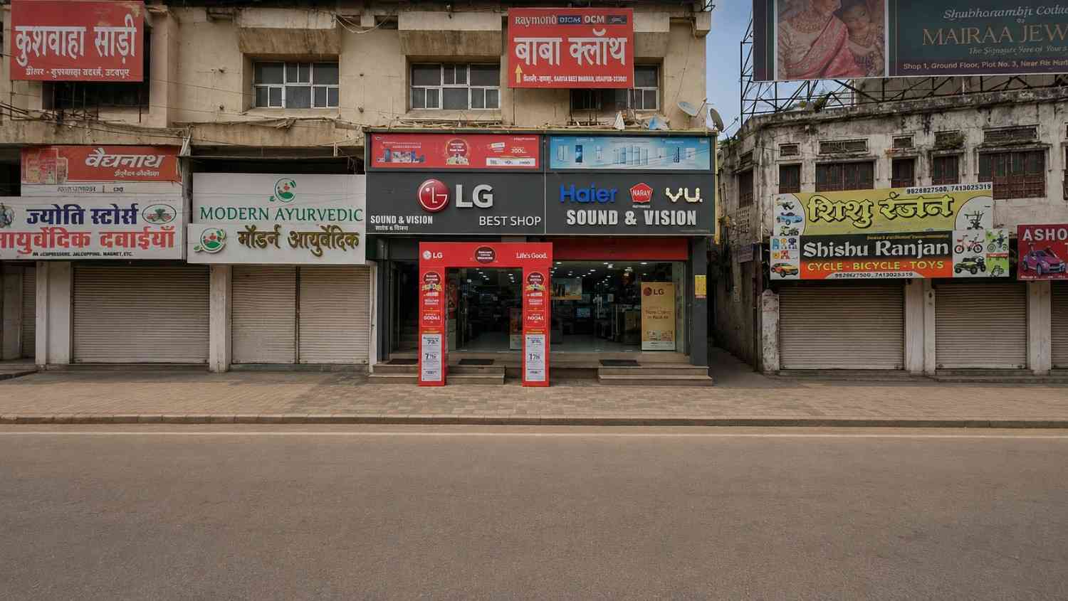 LG Best Shop-SOUND & VISION, Udaipur storefront