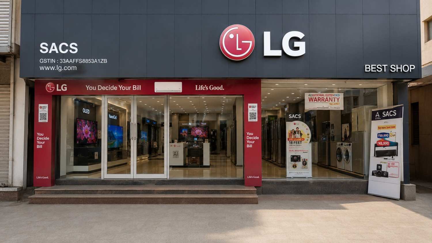 LG Best Shop - SACS, Madurai storefront