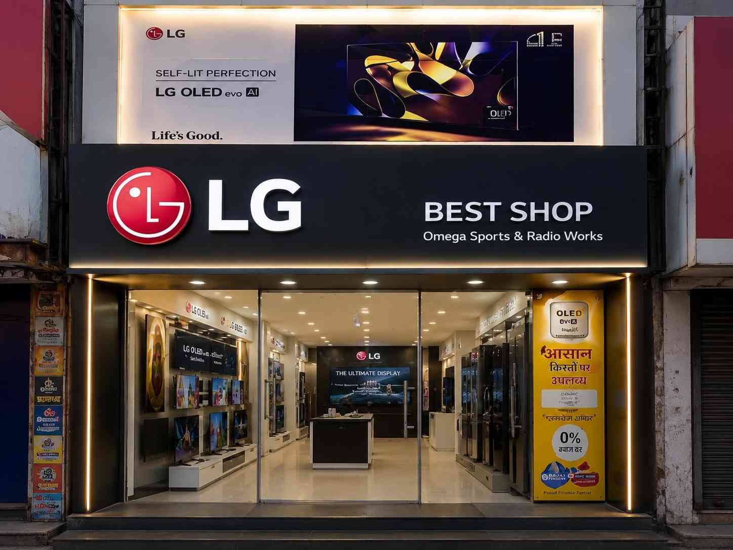 LG BEST SHOP-OMEGA SPORTS & RADIO WORKS, GRD Gate, Gorakhpur storefront